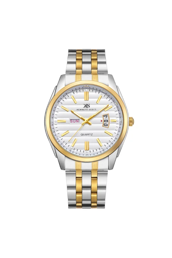 KENNETH SCOTT Men's Steel Analog Watch K23054-TBTW - 40 mm