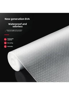 Kitchen Moisture-proof Drawer Mat Cabinet Waterproof Pad Mildew-resistant Wardrobe Shoe Cabinet No-glue Polka Dot Mat-Color:Japanese Food Grade Protective Pad 30*100 ]-Specifications: Polka Dot Pattern
