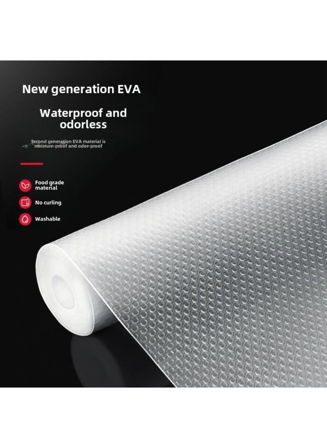 Generic - Kitchen Moisture-proof Drawer Mat Cabinet Waterproof Pad Mildew-resistant Wardrobe Shoe Cabinet No-glue Polka Dot Mat-Color:Japanese Food Grade Protective Pad 30*100 ]-Specifications: Polka Dot Pattern - Image 1
