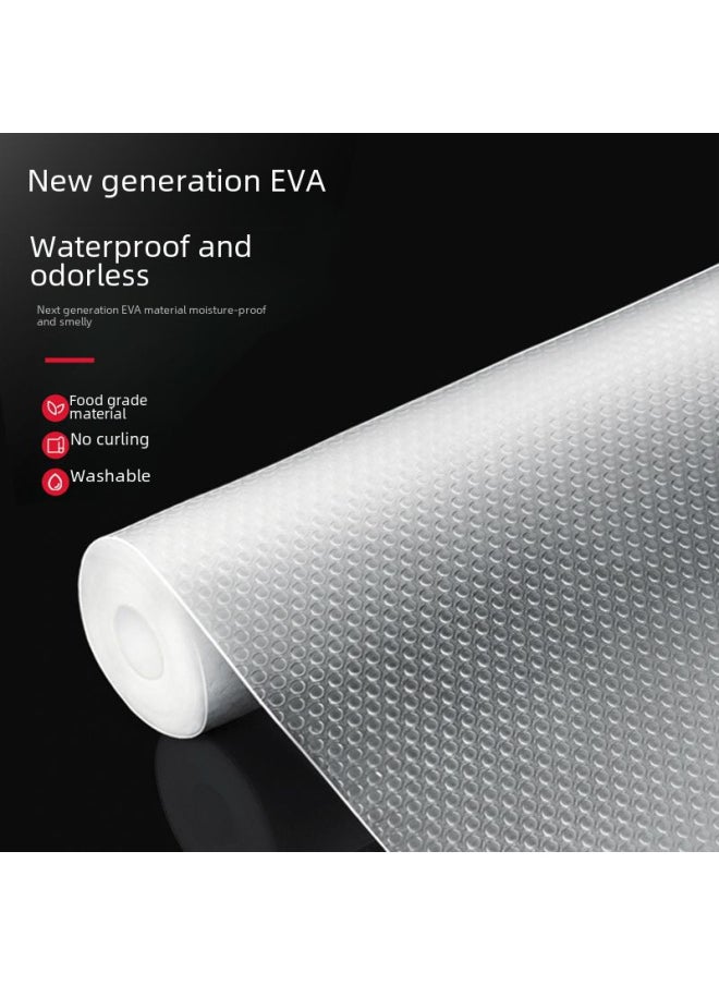 Generic - Kitchen Moisture-proof Drawer Mat Cabinet Waterproof Pad Mildew-resistant Wardrobe Shoe Cabinet No-glue Polka Dot Mat-Color:Japanese Food Grade Protective Pad 30*100 ]-Specifications: Polka Dot Pattern - Image 1