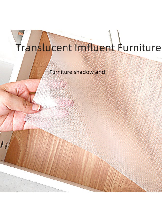Generic - Kitchen Moisture-proof Drawer Mat Cabinet Waterproof Pad Mildew-resistant Wardrobe Shoe Cabinet No-glue Polka Dot Mat-Color:Japanese Food Grade Protective Pad 30*100 ]-Specifications: Polka Dot Pattern - Image 1