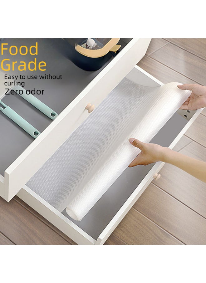 Generic - Kitchen Moisture-proof Drawer Mat Cabinet Waterproof Pad Mildew-resistant Wardrobe Shoe Cabinet No-glue Polka Dot Mat-Color:Japanese Food Grade Protective Pad 30*100 ]-Specifications: Polka Dot Pattern - Image 1