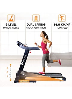 PowerMax Fitness PowerMax Fitness TDA-125 SERIES (4.0HP Peak) Motorized Foldable, Electric Treadmill【LCD Display | BMI | Spring Resistance】Running Machine for Max Pro-Workout by Walk, Run & Jog at Home  - Image 4