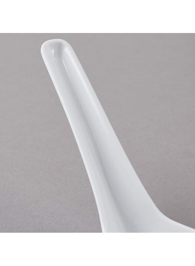 مجموعة ملاعق الشوربة الصينية مكونة من 6 قطع من الميلامين | ملاعق حساء غير قابلة للكسر | ملاعق شوربة رامن و شوربة وون تون الآسيوية | ملعقة ميلامين - Image 4