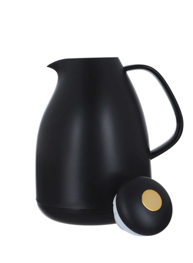 Alsaif Gallery Al Saif Gallery Pro Penguin Thermos, 1 liter, glass inner container, plastic outer shell - black - Image 3