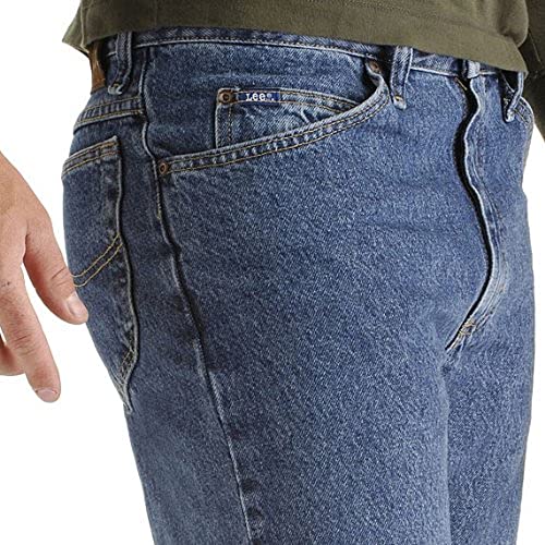 Lee Men's Regular Fit Straight Leg Jean, Pepper Prewash, 38W x 34L - Image 4