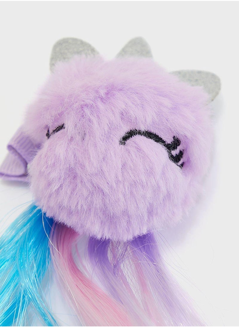 Claires Kids 2 Pack Unicorn Clips  - Image 2