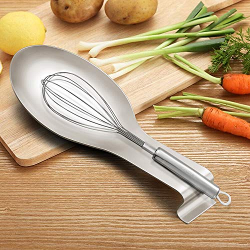 LIANYU Stainless Steel Spoon Rest, Spatula Ladle Holder, Heavy Duty, Dishwasher Safe - Image 3