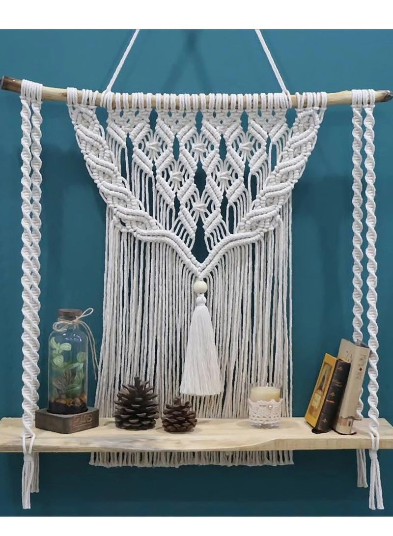 انتيكيانو رف حائط خشبي - Image 1