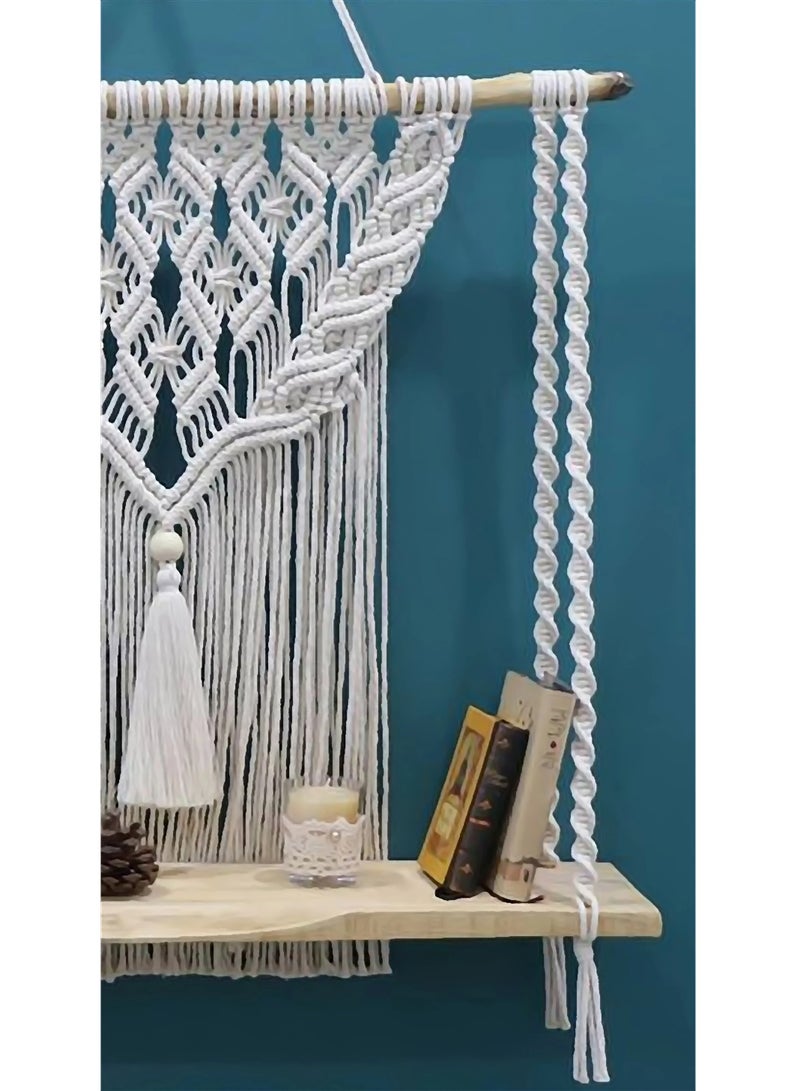 انتيكيانو رف حائط خشبي - Image 4