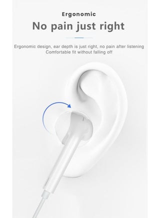 Wired Headphones with Microphone, 3.5mm Jack In Ear Headphones with Microphone Compatible with Smartphones, Computers, Laptops, IPads, MP3 Players and Most 3.5mm Audio Devices - view 2