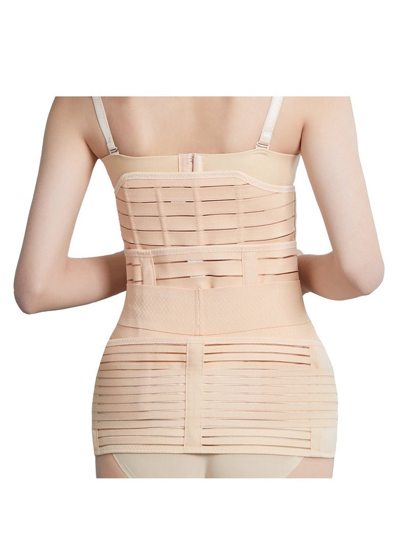 Captaintech 3 in 1 Postpartum Support Recovery Belly Belt Band Wrap Shapewear Postpartum Girdle C Section Post Pregnancy Corset Breathable Adjustable - Image 2