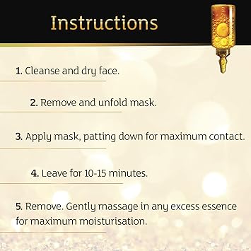 7th Heaven Renew You 24k Gold Firming Sheet Mask - Image 5