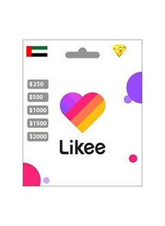 Likee UAE 42000 Diamonds Digital Code (Delivery via SMS/WhatsApp)