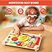 Smartwo Montessori Large DoubleSided Busy Board for 1 2 3 4 Year Old Wooden Sensory Toys Fidget Activity Board for Toddlers Boys and Girls Motor Skills Gifts for ADHD Autistic Children Kids - Image 3