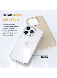 araree Araree Nukin Designed for iPhone 15 Pro Max Case, Anti-Scratch Hard PC Thin Cover Anti-Yellowing Shockproof Protective Cover Compatible with iPhone 15 Pro Max Case - Clear Matt  - Image 3