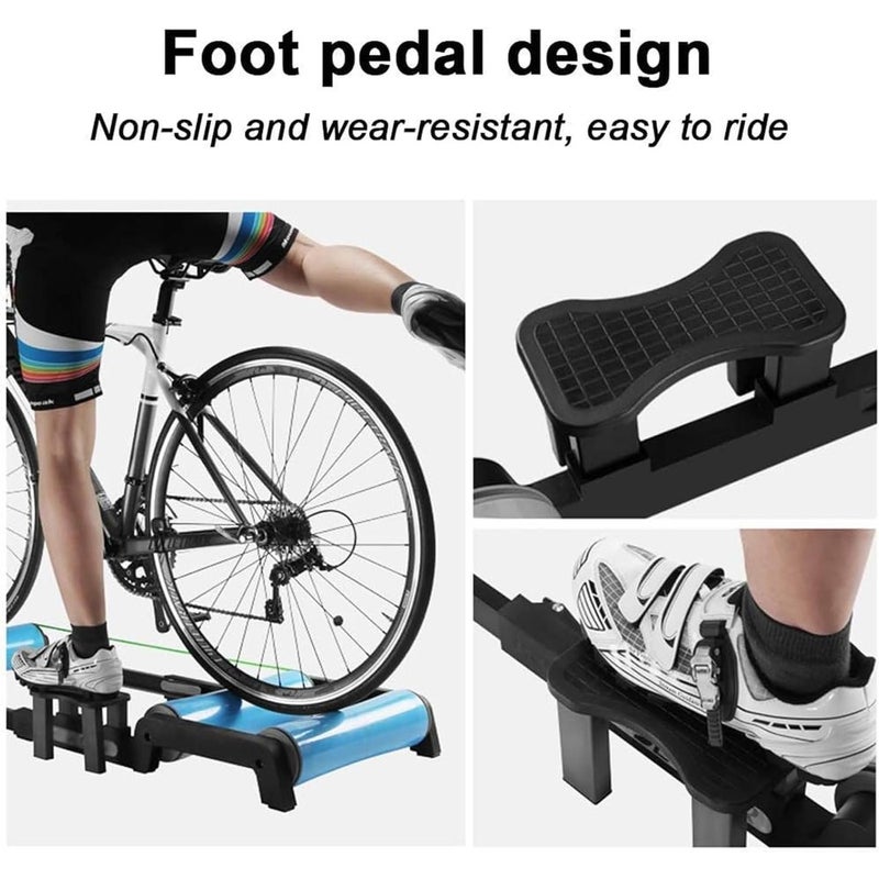 ZYTSHOP Bicycle training platform, 2 in 1 silent roller mountain bike training stand, Compatible with bikes that have a wheel diameter of 24-29 inches, include the 700C bikes, Suitable for home and gym - Image 2