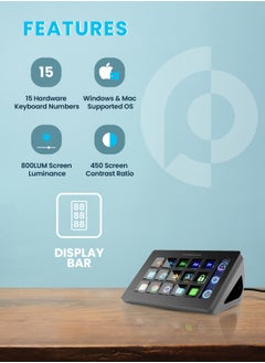 باورولوجي Stream Deck (الأزرار التفاعلية والبرامج المخصصة) - أسود  - Image 2