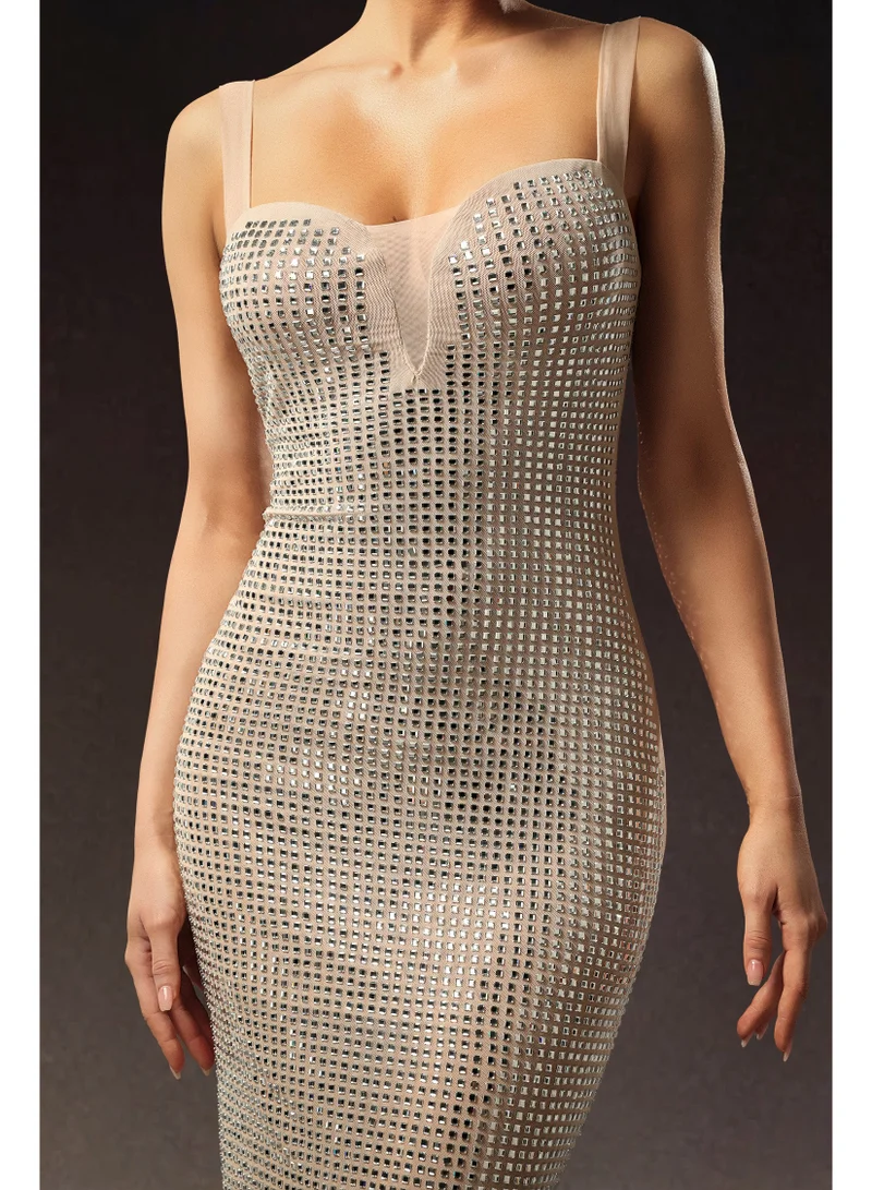 Bella Barnett  Logan Sleeveless Diamond Midi Dress for Women | Best Price UAE