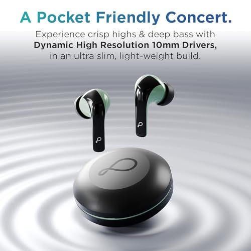 Pebble Cyclo Buds True Wireless Earbuds | Deep Bass | AI Powere ENC | 4 Mics | Dynamic Drivers | Dual Pairing | Voice Assistant - Black - Image 4