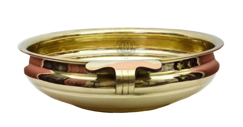 DSH Pure Brass Urli Plane Decorative Bowl Platter Home Decor and Table Decor for Floating Flowers and Candles (6 Inch) - Image 3