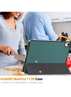 Best Choice Products For Huawei Mate MatePad 11.5S Case, Slim Folio Protective Case Hard Shell Lightweight Stand Smart Cover for Huawei Mate MatePad 11.5S,Green  - Image 4
