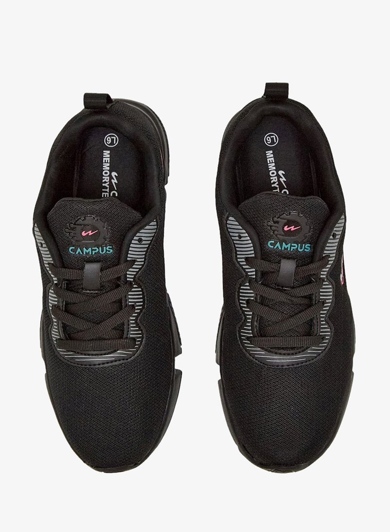 CAMPUS Women's Black Classic Low-Top Sneakers,Shoes with Color Pops for a Fashion Forward Look - Image 4