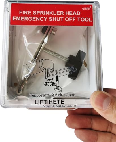 GINFH Fire Sprinkler Head Shut Off Tool Wall Cabinet Case For Accidental Fire Sprinklers Activation Emergency Fire Sprinkler Shutdown Measures - Image 1
