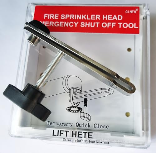 GINFH Fire Sprinkler Head Shut Off Tool Wall Cabinet Case For Accidental Fire Sprinklers Activation Emergency Fire Sprinkler Shutdown Measures - Image 3