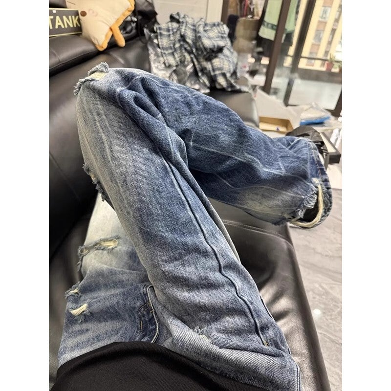 Unisex Casual Daily Denim Jeans - Image 5