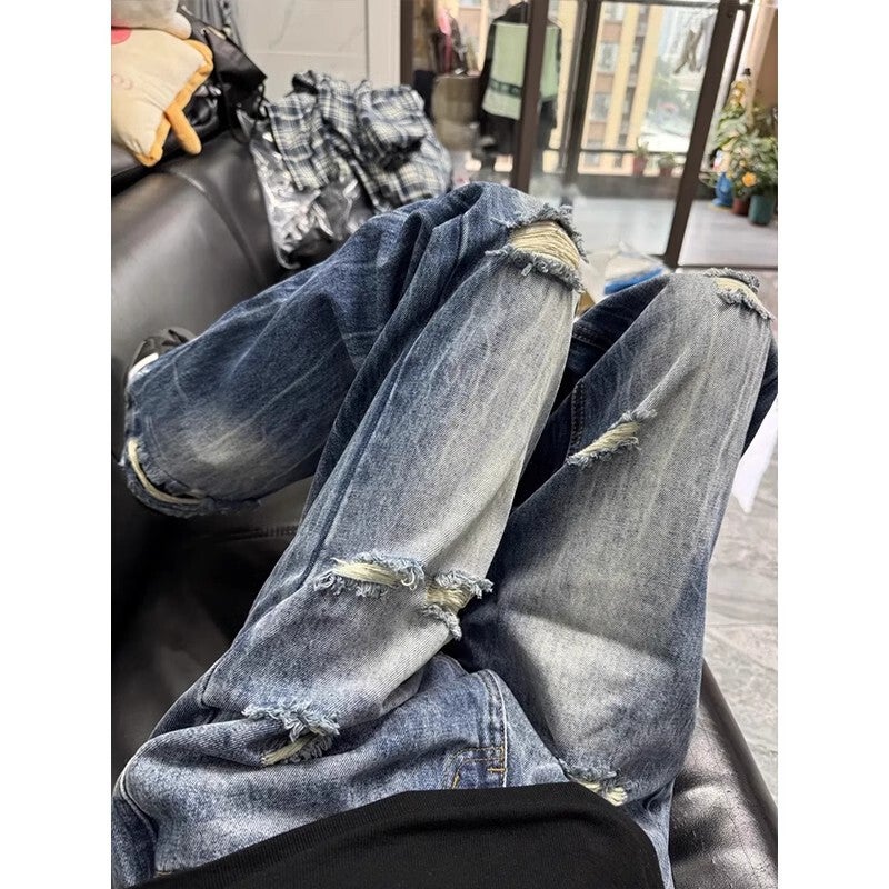 Unisex Casual Daily Denim Jeans - Image 4