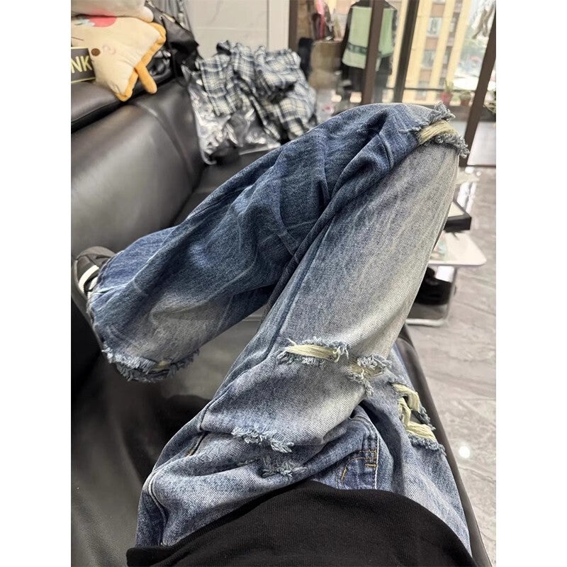 Unisex Casual Daily Denim Jeans - Image 1