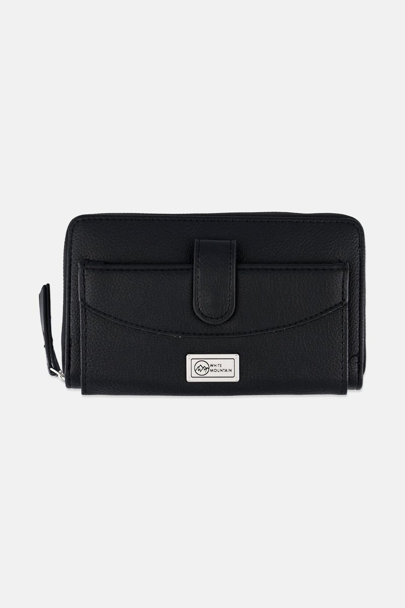 WHITE MOUNTAIN Women Brand Logo Wallet, Black  - Image 1
