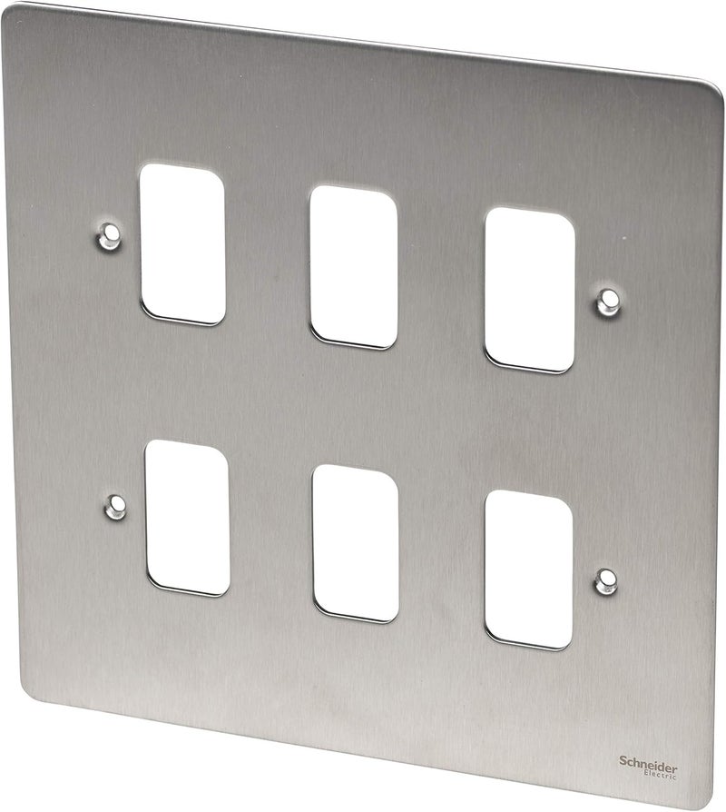 Schneider Electric Ultimate 6 Gang Flat Plate - Image 2