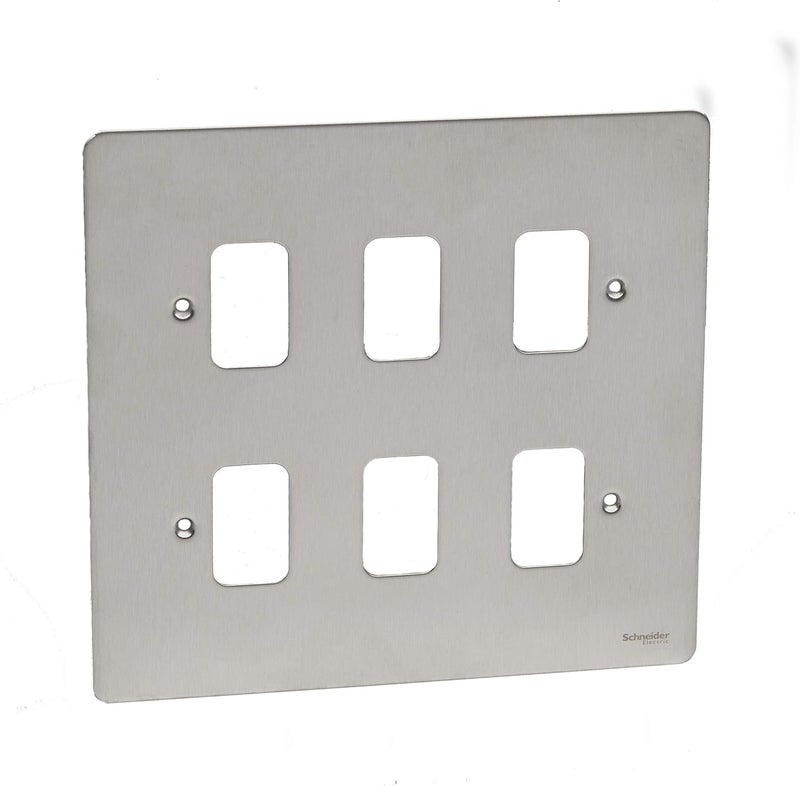 Schneider Electric Ultimate 6 Gang Flat Plate - Image 5