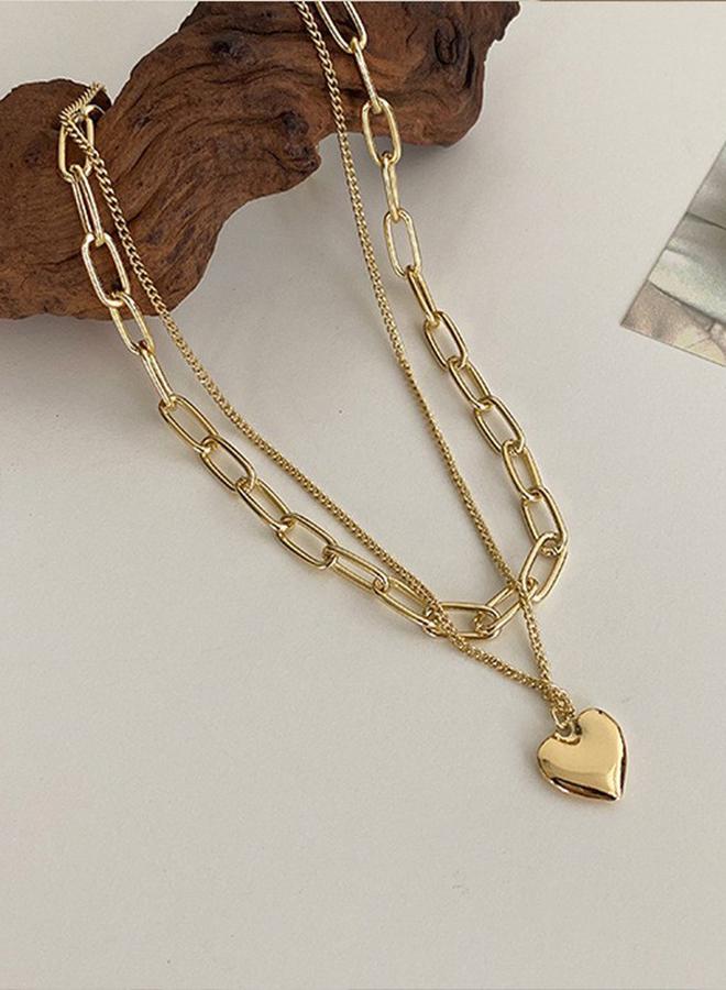 Styli One Side Pearl Embellished Necklace with Lobster Clasp Closure 