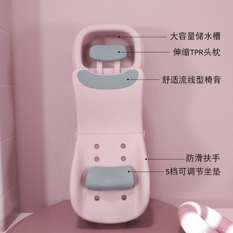 Children'S Shampoo Recliner Foldable Shampoo Artifact Children'S Shampoo Chair Home Shampoo Bed Baby Shampoo Stool - Image 5
