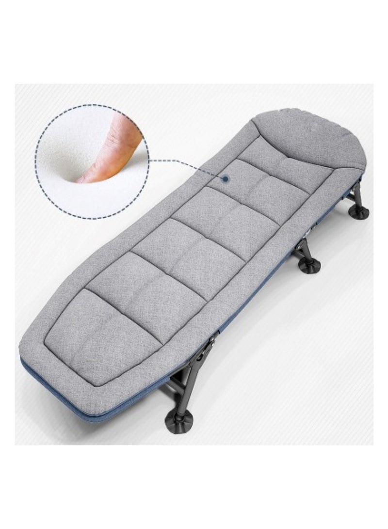Huitich Folding Camping Cots Your Comfortable Solution for Outdoor Bed Dark Grey - Image 4