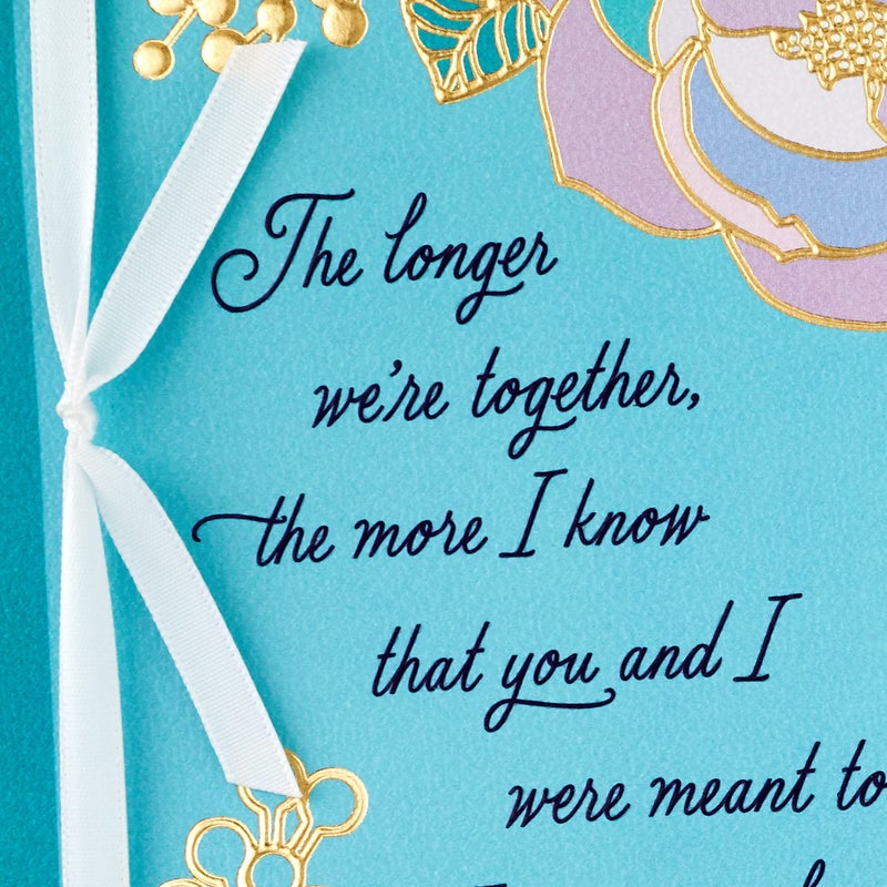 Hallmark Valentine's Day Card for Her (We're Meant to Be) for Anniversary, Romantic Birthday, Everyday Love - Image 4