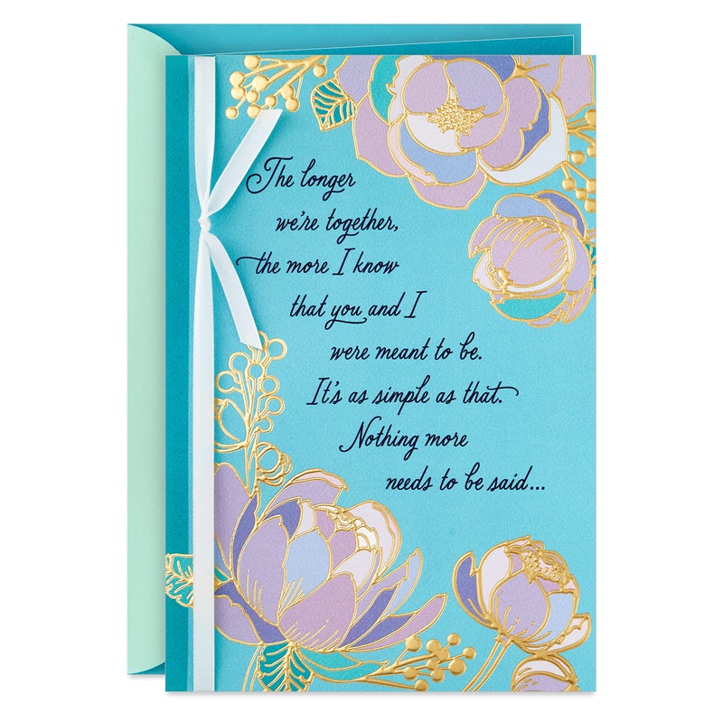 Hallmark Valentine's Day Card for Her (We're Meant to Be) for Anniversary, Romantic Birthday, Everyday Love - Image 1