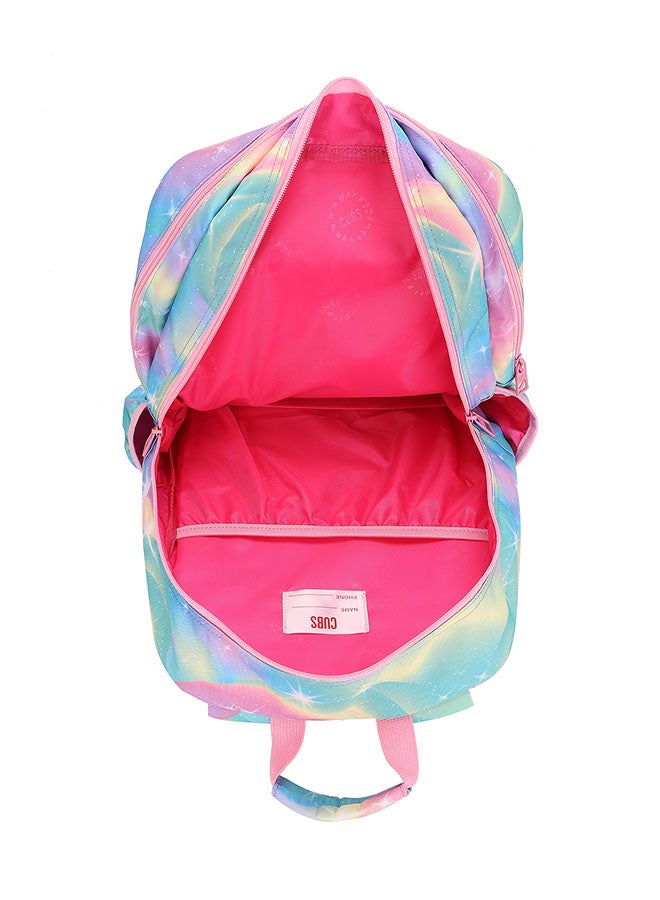 CUBS Mermaid Frappe Print Waterproof Kids 38L Hardtop Backpack with zip closure Ideal for 6-12 years age group, Compatible with 15" Laptop - Image 4