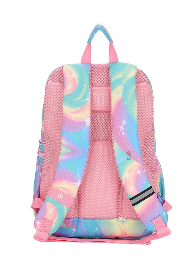 CUBS Mermaid Frappe Print Waterproof Kids 38L Hardtop Backpack with zip closure Ideal for 6-12 years age group, Compatible with 15" Laptop - Image 3