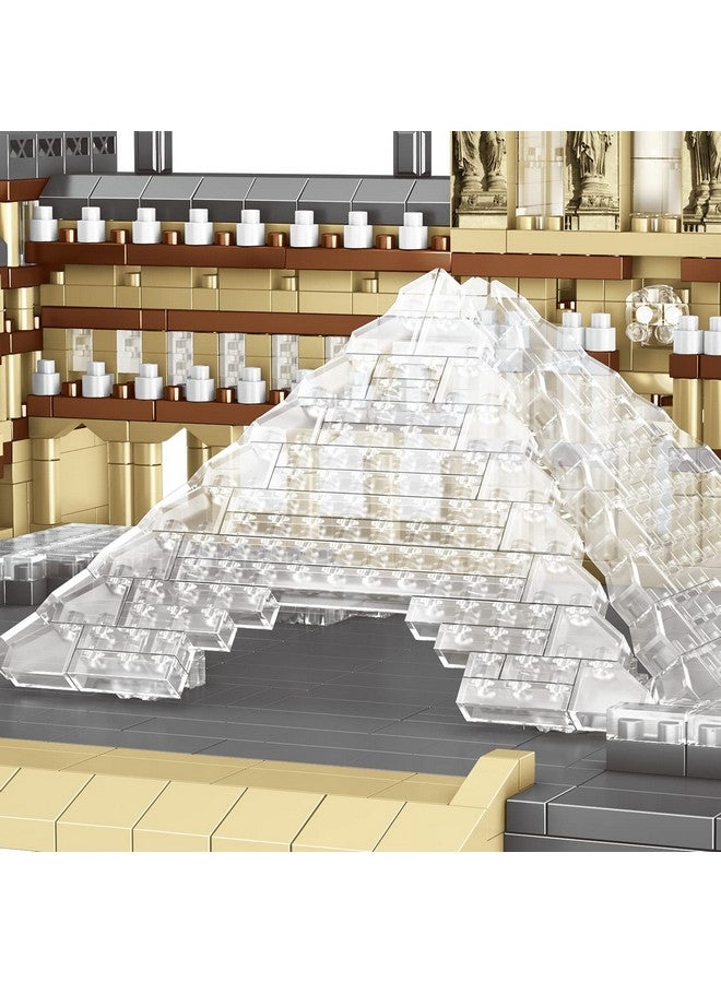 dOvOb Architecture Louvre Micro Building Blocks Set（2885PCS） - World Famous Architectural Model Toys Gifts for Kid and Adult - Image 5