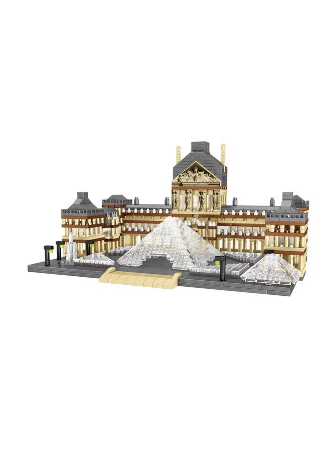 dOvOb Architecture Louvre Micro Building Blocks Set（2885PCS） - World Famous Architectural Model Toys Gifts for Kid and Adult - Image 1