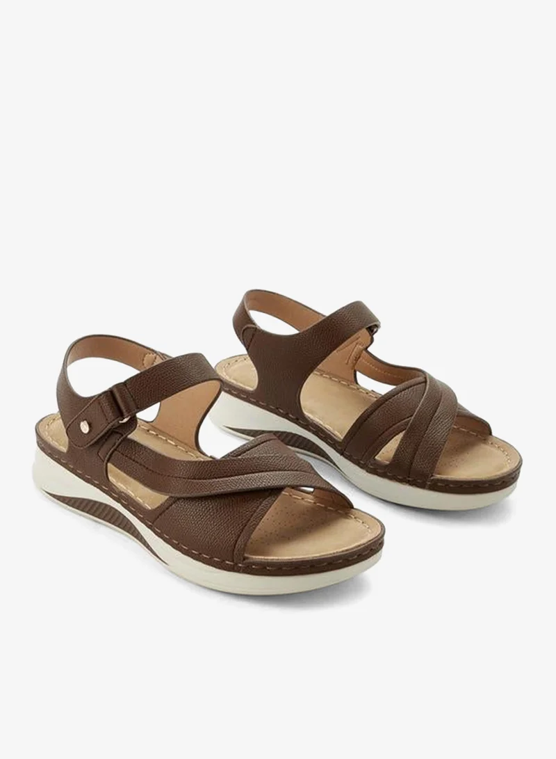 Flora Bella By Shoexpress Flora Bella Women Hook & Loop Cross Strap Sandals