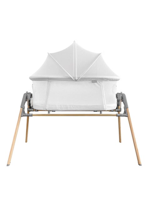 3 - In - 1 Baby Rocker Bassinet , Infant Crib With Mosquito Net - White