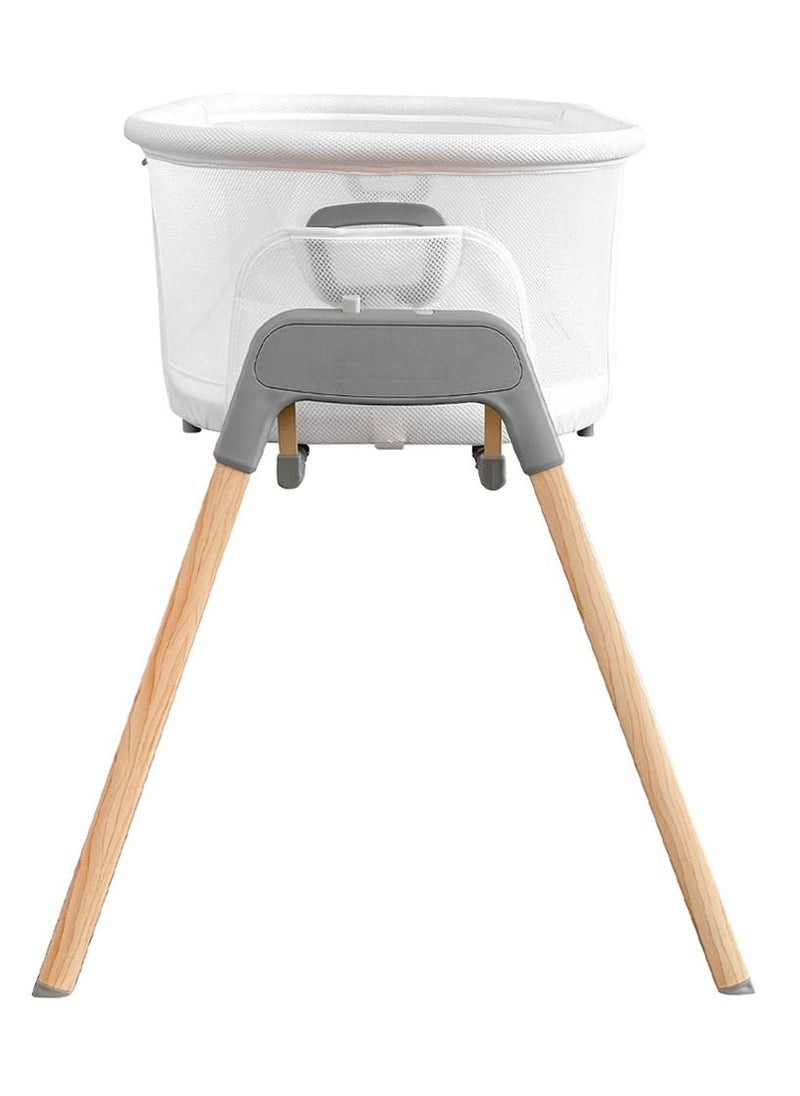 TEKNUM - 3 - In - 1 Baby Rocker Bassinet , Infant Crib With Mosquito Net - White - Image 1