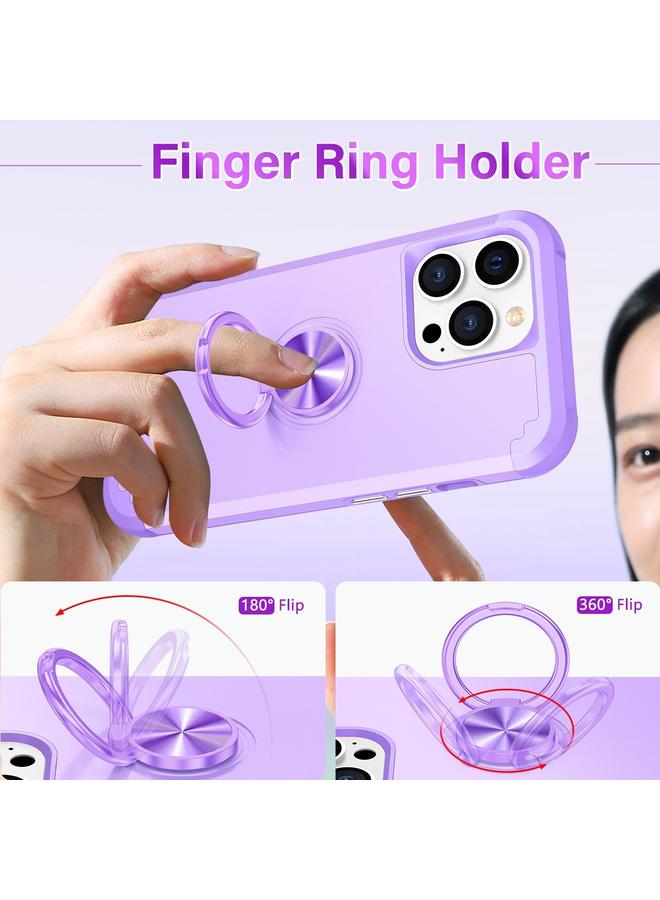 Zaboon Case For iPhone 12 Pro Max L2 Rotating Ring Holder Magnetic Phone Case - Image 3