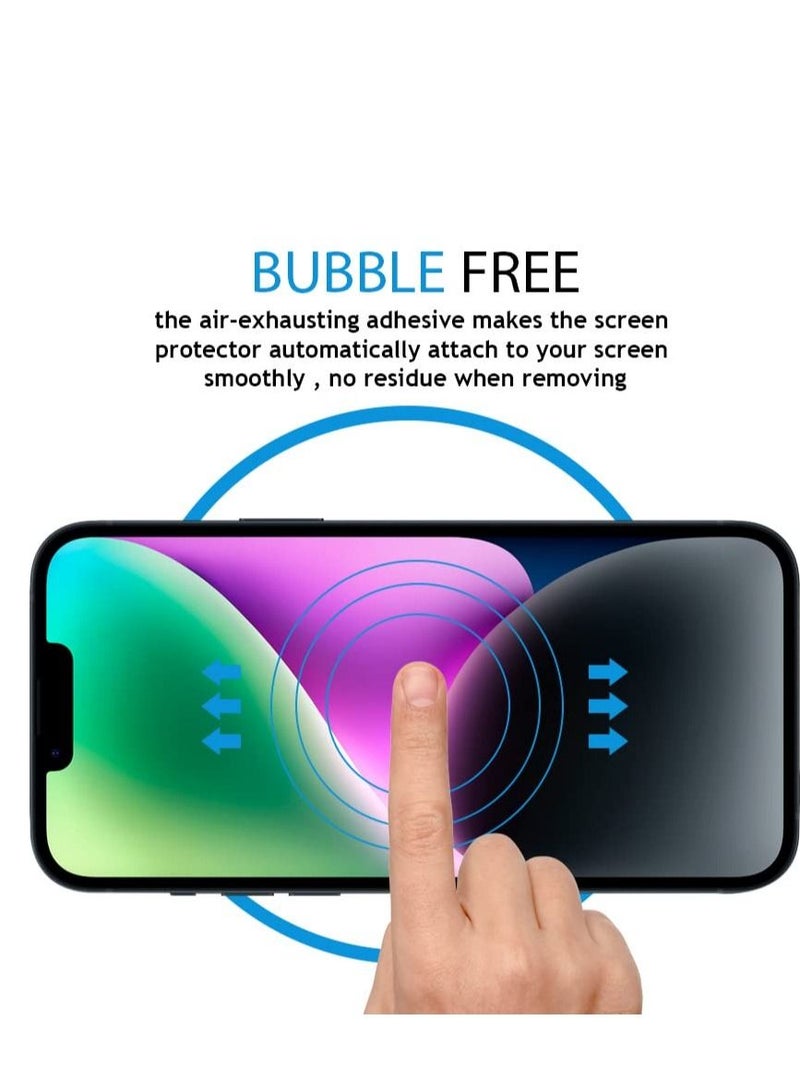 BORTONY iPhone 14 Plus /13 Pro Max Privacy Screen Protector 9H Anti Spy Dark Film Guard Case Friendly Bubble Free Tempered Glass for Apple iPhone 14Plus/13 Pro Max 6.7 Inch 2022 - Image 4
