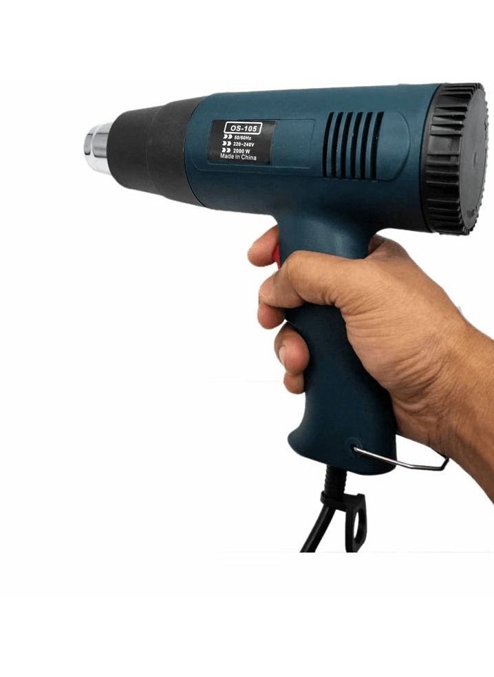 Keen Keen Heat Gun 2000W Multipurpose Heavy Duty,Dual Temperature Hot Air Gun Air Heating Gun 220-240V 50/60Hz- OS-105  - Image 2